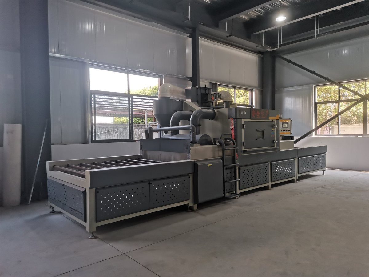 Shot blasting line